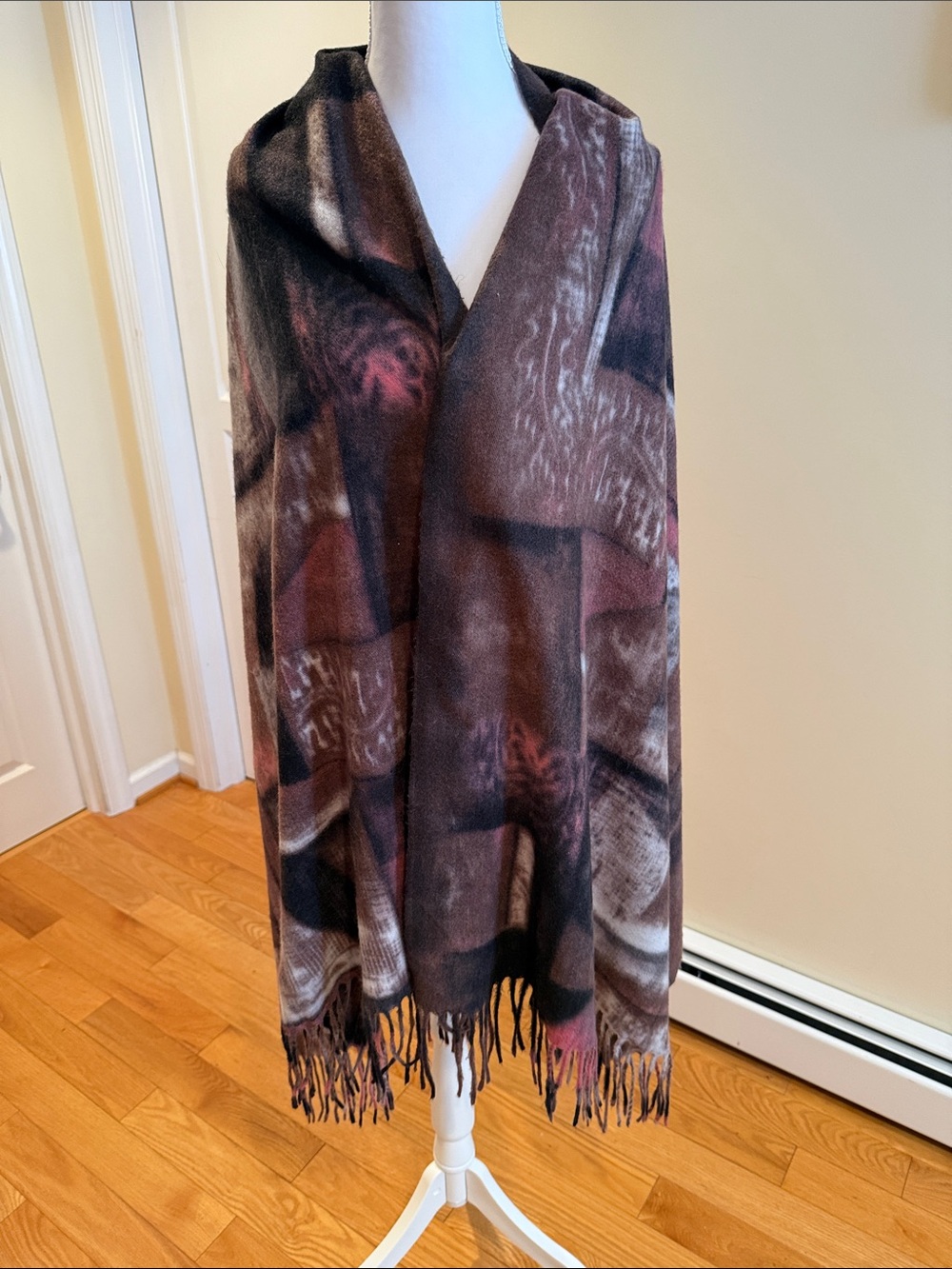 Coco + Carmen Multi-Tone Brown & Black Fringe Wrap